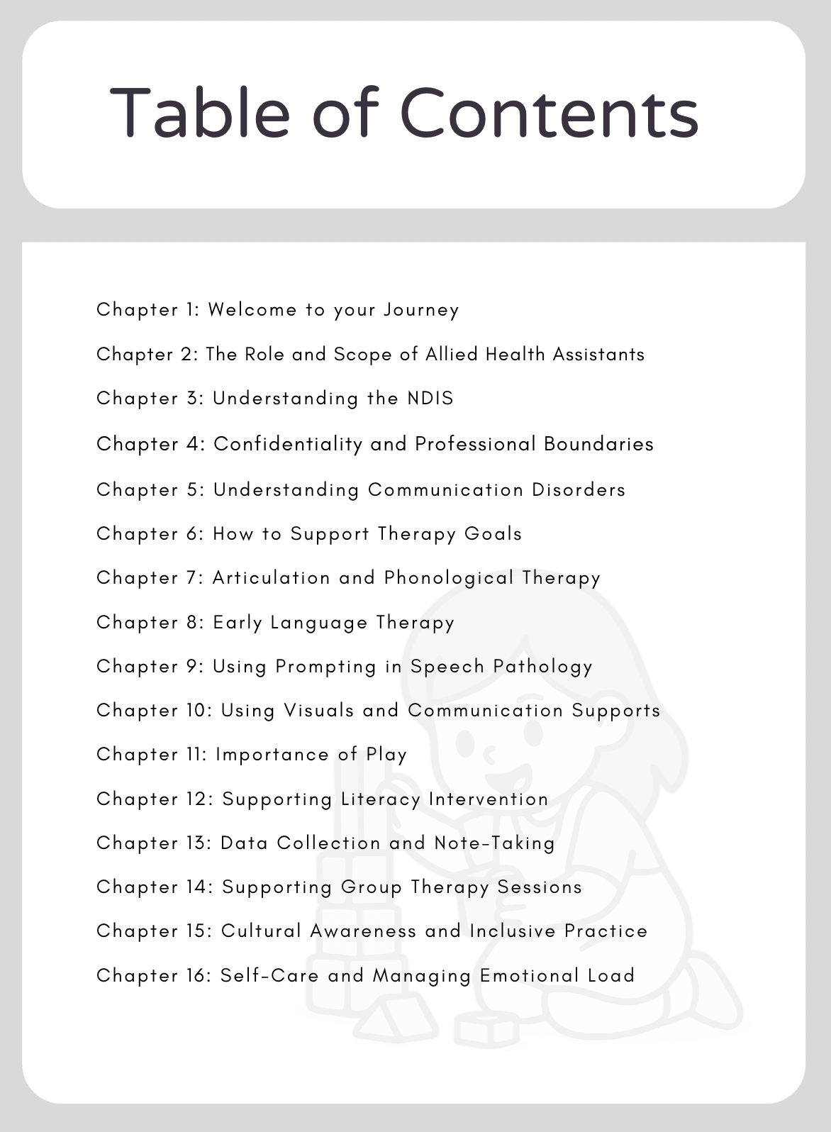 AHAs in Speech Pathology: Training Resource